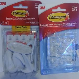 Command small designer hooks and mini hooks